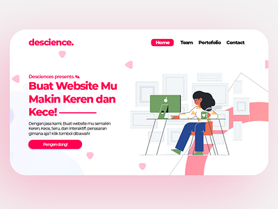 Descience Landing Page Designs