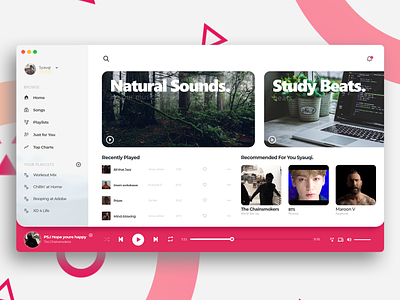 Music Dashboard Designs! design illustration minimal type ui ux web web design web development website