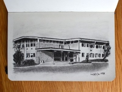 Sketch of the Bethesda Public Library