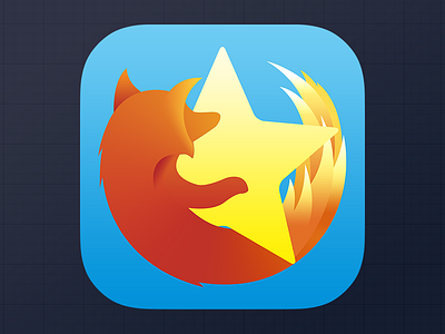 Flat Firefox sync icon