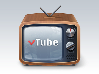 vTube icons tv youtube
