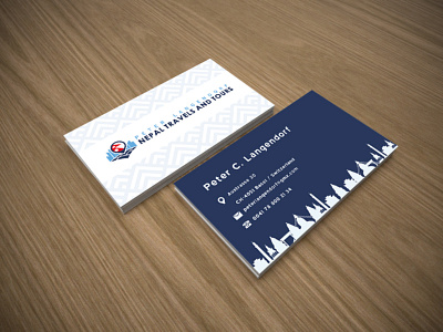 Business Card and Logo for Nepal Travel and Tours