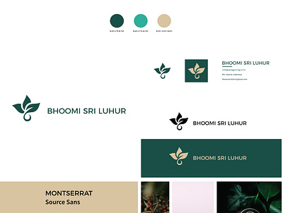 Branding Guide for Bhoomi Sri Luhur Global Export branding design logo minimal minimalist modern simple vector