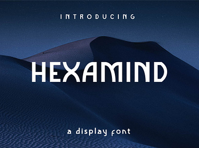 HEXAMIND - A DISPLAY FONT brand identity