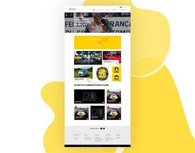 Renault Classic design graphic ui webdesign