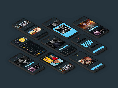 Deezer design design app iphonex mobile music music app screens ui webdesign