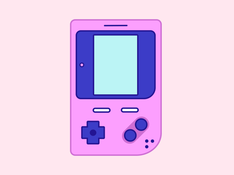 Gameboy animation aftereffects animation animation 2d animation after effects cute illustration design illustration illustrator vector