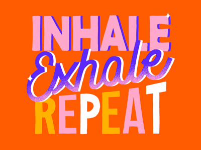 Mindfulness adobe photoshop art color illustration illustrator lettering typography