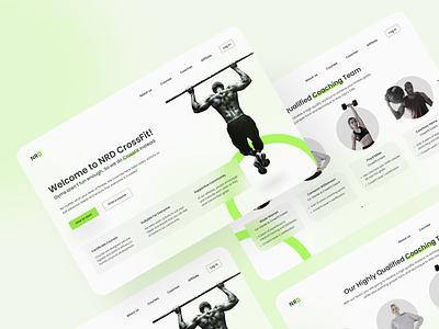 CrossFit Website active bright crossfit dynamic fit fitness gym health highlight homepage landing page strong ui ux web webdesign website workout