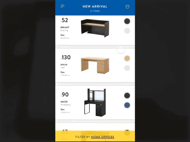 Ikea shop clean ecommerce framerjs ikea iphone prototype shop simple viewer