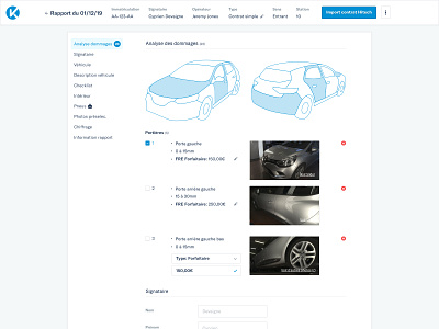 Car Inspection Report 🚙 car clean dashboard inspection report ui uiux web webapp