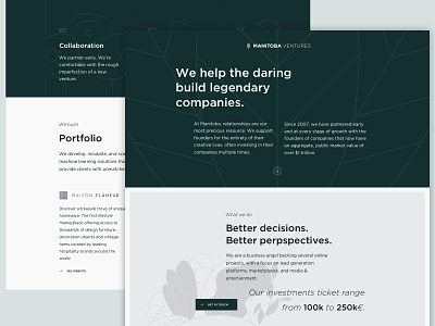 Homepage Venture Capital green homepage illustrations minimalist ui venture venture capital