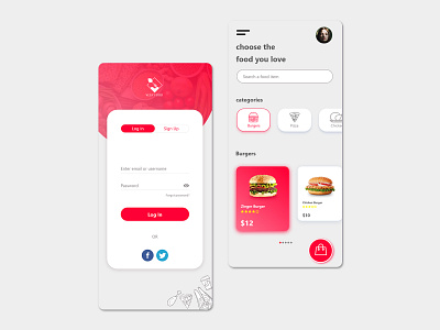 Food App Design app design food food app ui uidesign uiux ux