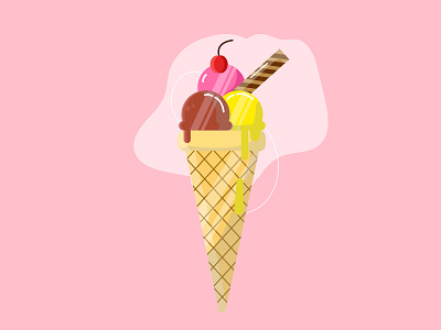 ice cream art ice icecream illustration illustration art illustrator vector