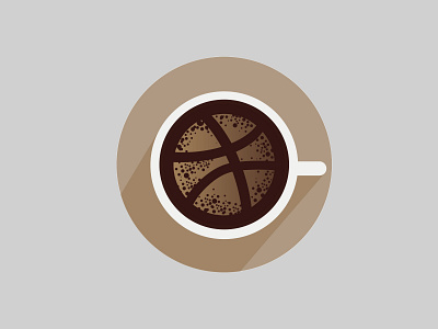 dribbble coffee time branding coffee coffee cup design dribbble dribble illustration illustrator vector