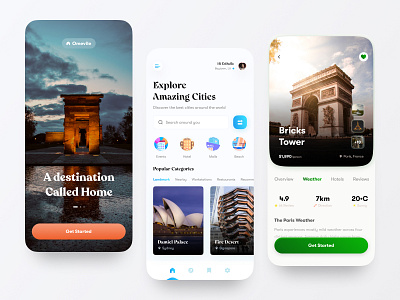 Travel App adventure appdesign blue crypto design designer designlife webui uidesigner green landscape mobile app mobile design orange productdesign tour tourism tourism app travel travel app travels ui