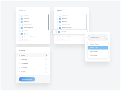 List with check box adobe checkbox downloadanble dragable free radio button ui kit uidesign ux