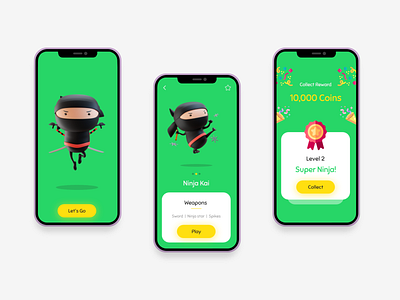 Kids Game UI - Designing Apps For Kids - Typography, Style