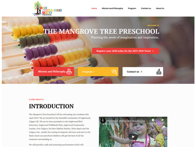 The Mangrove Tree Preschool - Calgary, Canada wordpress wordpress development wordpress theme
