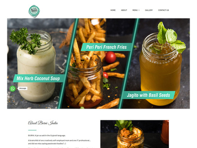 Burni - Meal in a Jar | Mumbai design html5 responsive website
