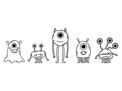 Doodle monsters