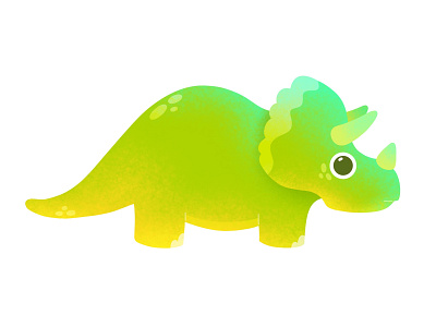Tyrannosaur animation branding character children illustration dino dinosaur flat illustration illustrator logo stickers tyrannosaurus