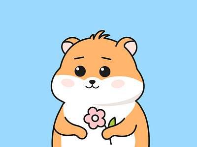 Doodle hamster NFT animals animation art branding character children illustration design doodle flat hamster illustration illustrator line logo nft ui