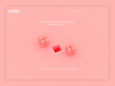 404 404 dailiui008 dailyui design error page pink ui ux