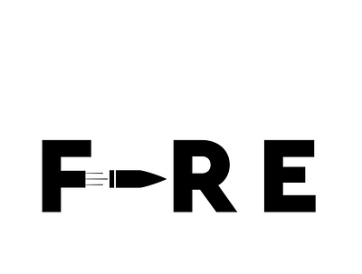Fire Typography adobe branding creative design design flat hidden illustration minimal typography vector