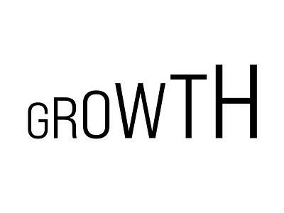 Growth Typography by Srinivas Nahak on Dribbble