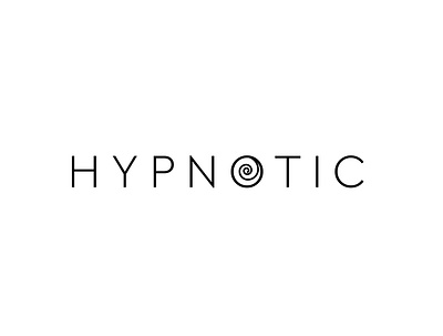 Hynpnotic Typography adobe branding design illustration logodesigner logotype minimal minimalist typography vector