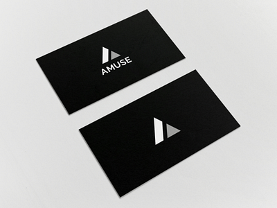 AMUSE card2 adobe black brand identity branding branding and identity branding design business card design flat logo logodesign logodesigner logodesigns logotype minimal minimalist typography