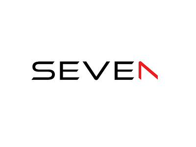 Seven White Logo adobe black brand identity branding branding and identity branding design design flat logo logodesign logodesigner logodesigns logotype minimal minimalist red typography white
