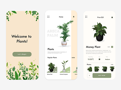 Plants! app app design dashboad design ecommerce illustration onboarding plant uidesign user interface vector