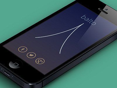balto balto iphone minimalistic product design simple social social media ui design