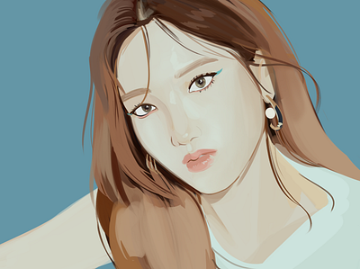 Go Won (LOONA) digital painting fanart illustration kpop loona