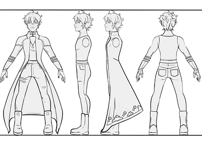 OC: Roger character turnaround