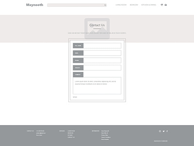 Maynooth Contact Us 1366 maynooth udemy ui wireframe