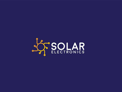Solar Electronics branding electronics energy logo solar solar energy sun vector