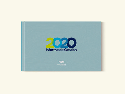 Informe de Gestión Fundación Promigas 2020 annual report design editorial infographic typography