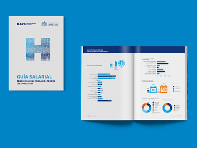 Hays Guía Salarial 2014 design information design ingographics recruitment report typography