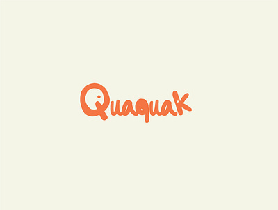 QuaQuak Swimwear branding design fashion logo swimwear typography vector