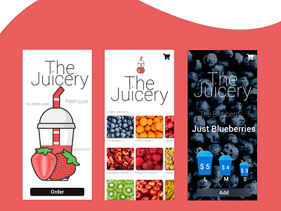 Juicery App Concept