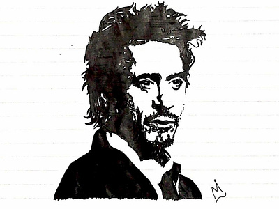 Tony Stark pen stencil