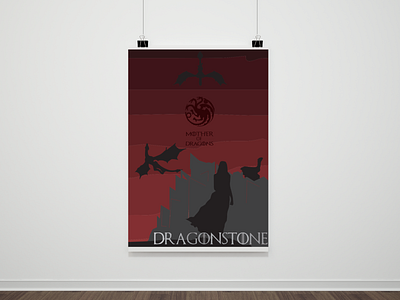 Mother of Dragons design digital art game of thrones illustration mother of dragons tv show