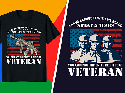 VETERAN T-SHIRT - USA VETERAN FOR VETERAN LOVER