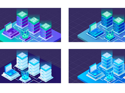 Database cloud database graph base illustration node