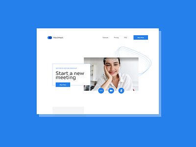 Landing page for MediMeet