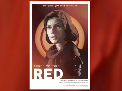 Three Colors Red alternative movie poster