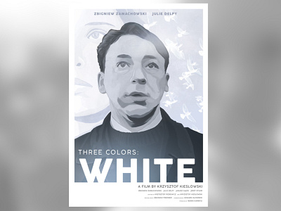 Three Colors White alternative movie poster